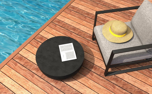 Blinde Design Circ L2 Concrete Coffee Table - Graphite Finish - BLD.1.T.CIR.L2.GH